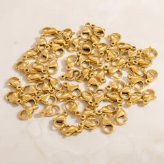 Stainless steel diy jewelry accessories vacuum plating 18k gold ball needle lobster buckle jump rings