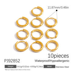 Stainless steel diy jewelry accessories vacuum plating 18k gold ball needle lobster buckle jump rings