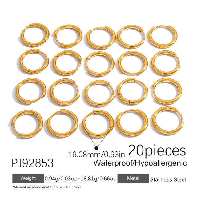 Stainless steel diy jewelry accessories vacuum plating 18k gold ball needle lobster buckle jump rings