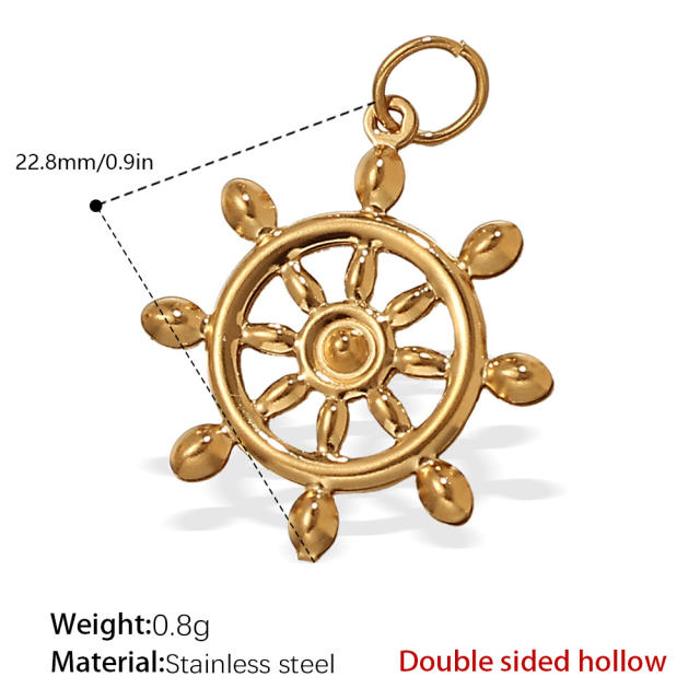 Stainless Steel Starfish Pendant Necklace Golden Marine Life Pendant Necklace Pendant Stainless Steel DIY Jewelry