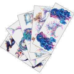 5pcs set punk trend beauty design UV stickers for cup