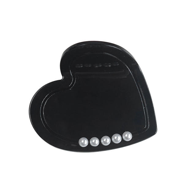 Acetic Acid Love Grab Clip Diamond-inlaid Pearl hair claw clips