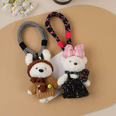 Korean fashion plusy bear sweet bag charm keychain