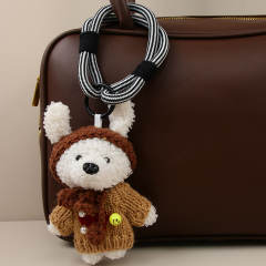 Korean fashion plusy bear sweet bag charm keychain