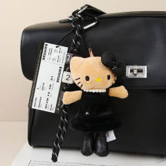 Korean Cute Dopamine Sweater Plush Doll Keychain Lanyard Couple Cartoon Bag charm