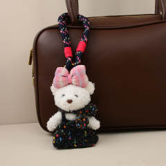 Korean fashion plusy bear sweet bag charm keychain