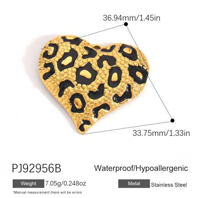 Color enamel heart butterfly stainless steel charm diy jewelry accessory