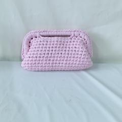 New ladies handmade crocheted clip bag armpit bag chain bag