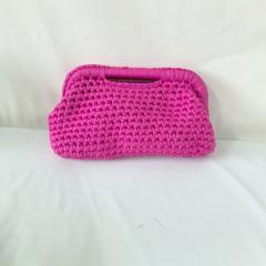 New ladies handmade crocheted clip bag armpit bag chain bag