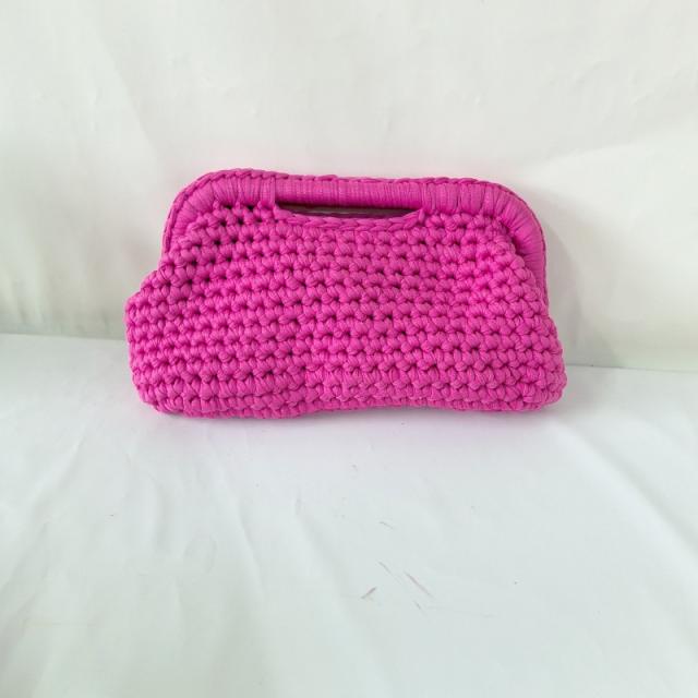 New ladies handmade crocheted clip bag armpit bag chain bag