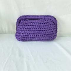 New ladies handmade crocheted clip bag armpit bag chain bag