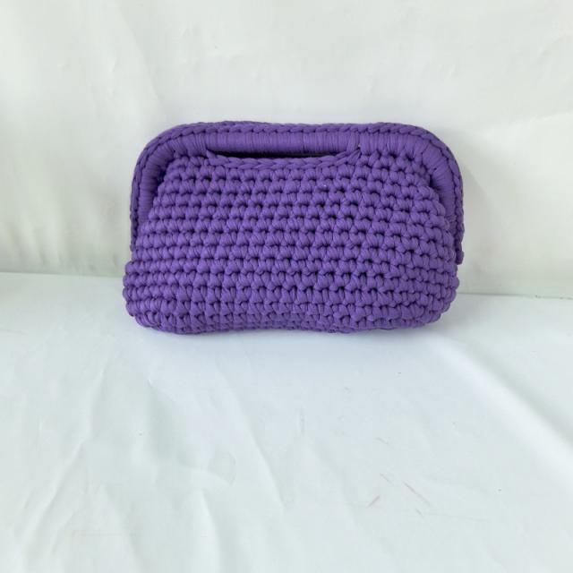 New ladies handmade crocheted clip bag armpit bag chain bag
