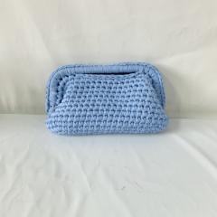 New ladies handmade crocheted clip bag armpit bag chain bag