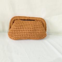 New ladies handmade crocheted clip bag armpit bag chain bag