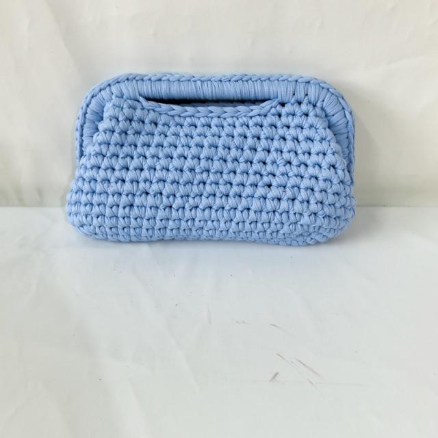 New ladies handmade crocheted clip bag armpit bag chain bag