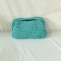 New ladies handmade crocheted clip bag armpit bag chain bag