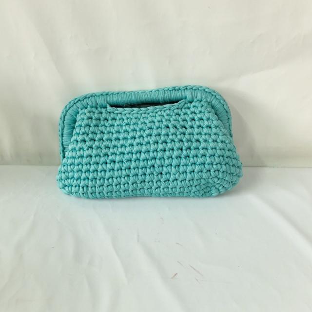 New ladies handmade crocheted clip bag armpit bag chain bag