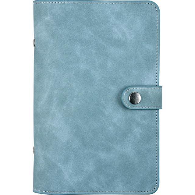 A6 fresh Japanese Hand Book simple buckle cash budget loose-leaf notebook portable notebook with pen holder