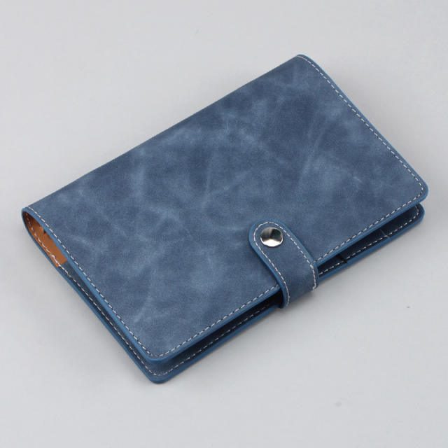 A6 fresh Japanese Hand Book simple buckle cash budget loose-leaf notebook portable notebook with pen holder