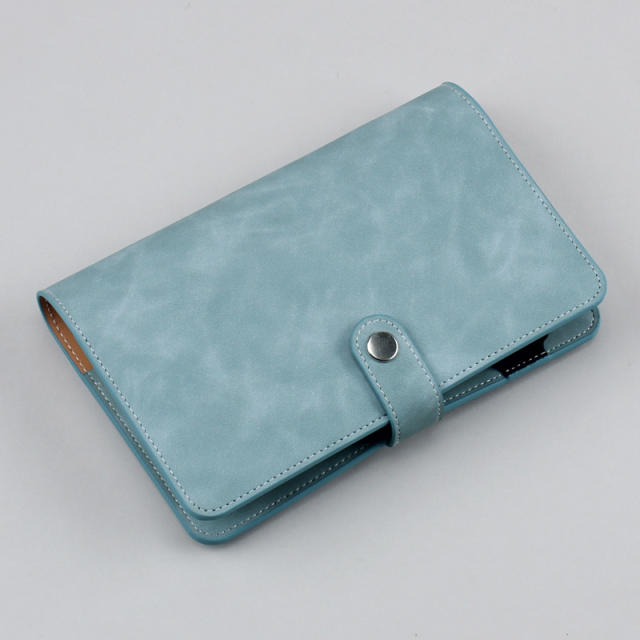 A6 fresh Japanese Hand Book simple buckle cash budget loose-leaf notebook portable notebook with pen holder