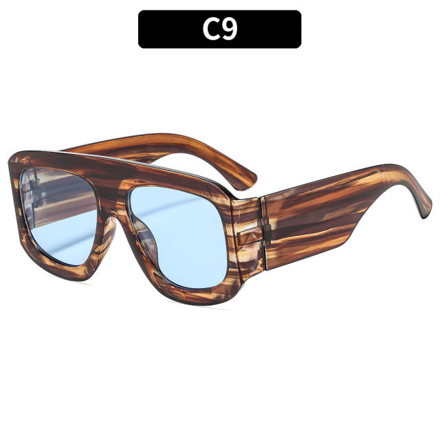 New square large frame sunscreen summer sunglasses