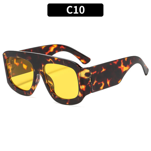 New square large frame sunscreen summer sunglasses