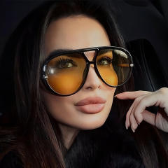 Fashion big frame ins toad sunglasses