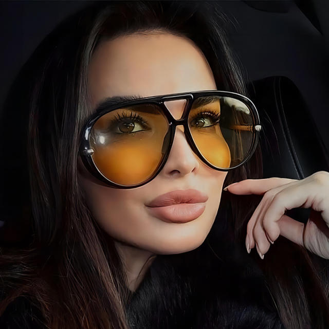 Fashion big frame ins toad sunglasses