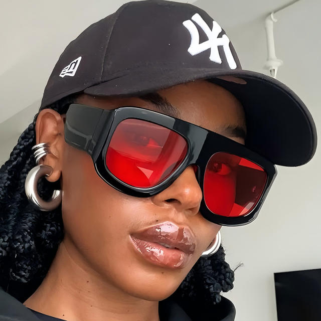 New square large frame sunscreen summer sunglasses