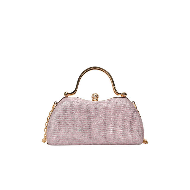 Handbag Women's New Fashion Evening Bag Elegant Socialite Small Fragrance StyleChain Diagonal Box Bag