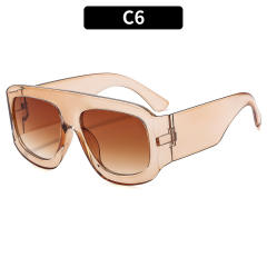 New square large frame sunscreen summer sunglasses