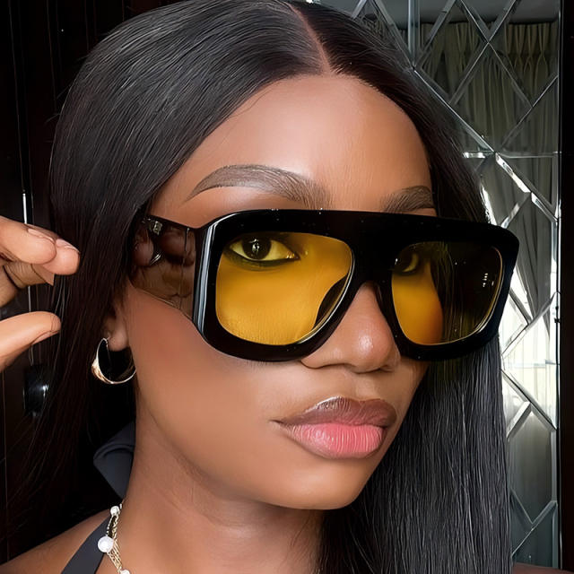 New square large frame sunscreen summer sunglasses