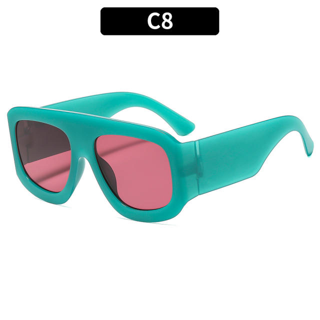 New square large frame sunscreen summer sunglasses