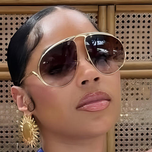 New Stylish Large-Frame Aviator Sunglasses for Summer Sun Protection