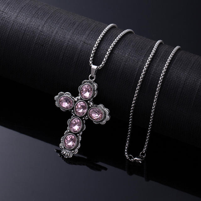 Natural Turquoise Necklace for Women vintage alloy pendant necklace