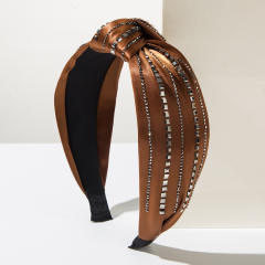 Autumn winter shiny line knotted headband