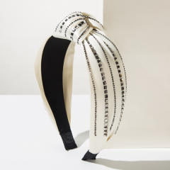 Autumn winter shiny line knotted headband