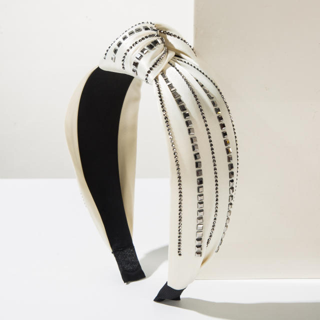 Autumn winter shiny line knotted headband