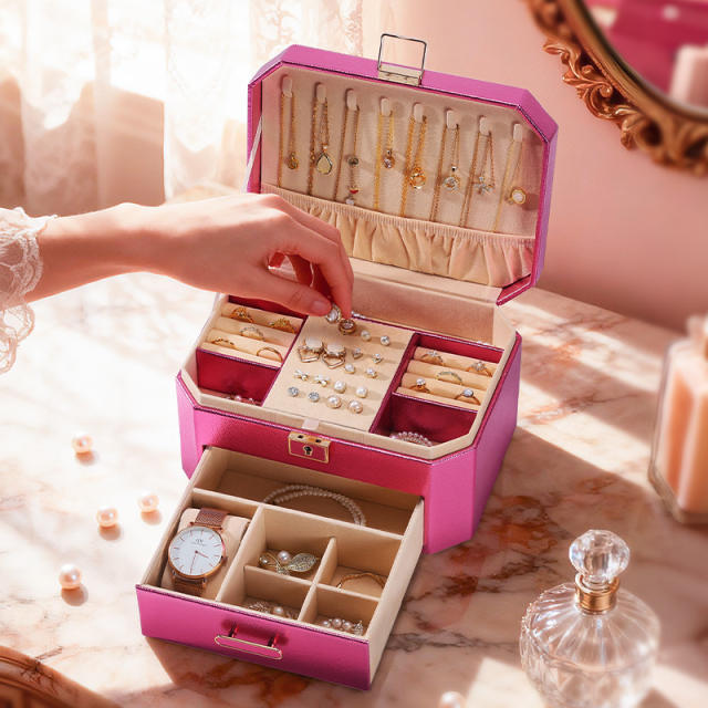 New design hot sale large capacity jewelry box