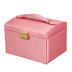 Simple Jewelry Box with Lock Jewelry Box for Earrings Rings Multi-Layer Jewelry Storage Box