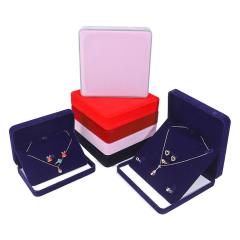 Velvet Set Jewelry Box Jewelry Set Box Ring Pendant Earrings Necklace Three-Piece Set Pearl Display Storage Box