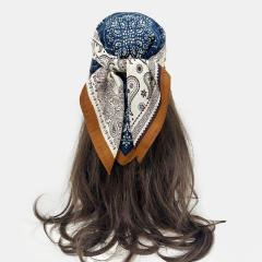 Autumn winter paisley pattern square scarf head scarf