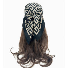 Autumn winter paisley pattern square scarf head scarf