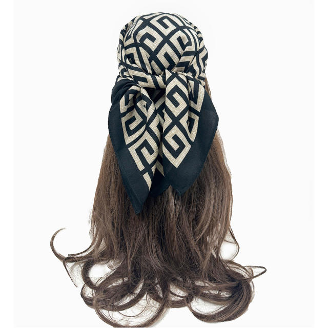 Autumn winter paisley pattern square scarf head scarf