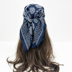 Autumn winter paisley pattern square scarf head scarf