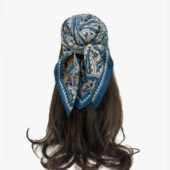 Autumn winter paisley pattern square scarf head scarf