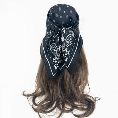 Autumn winter paisley pattern square scarf head scarf