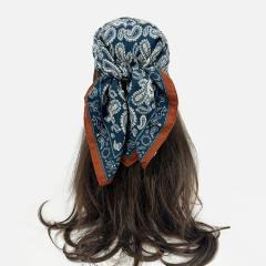 Autumn winter paisley pattern square scarf head scarf