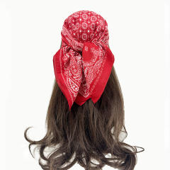 Autumn winter paisley pattern square scarf head scarf