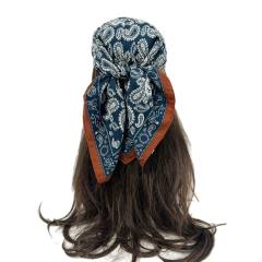 Autumn winter paisley pattern square scarf head scarf